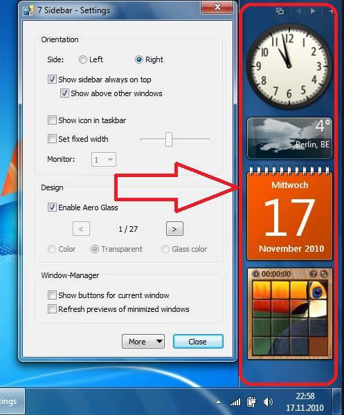 Sidebar – що це за програма в автозавантаженні Windows 7, як відключити .
