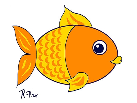 Малюнки рибки олівцем для дітей (35 фото) | #ТЕГ
