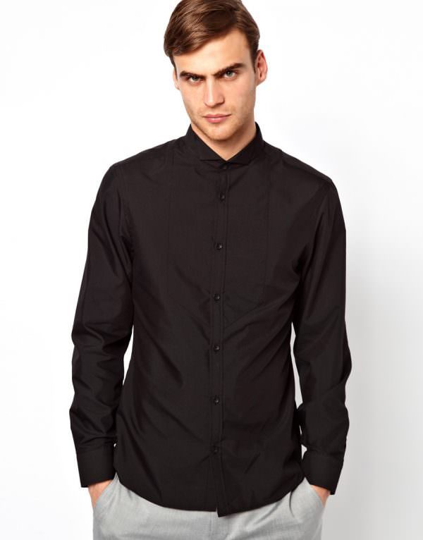 Как называется рубашка из плотной ткани. Черная рубашка. Рубашка со стойкой. Рубашка воротник стойка. Рубашка с воротником стойкой мужская черная.